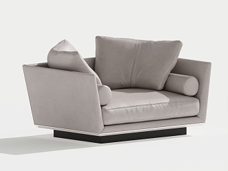 Modern Single Sofa Single Leisure Chair 3d model