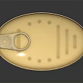 Golden Metal Food Can With Pull Tab Design And Reflective Surface