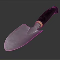 Modern spade shovel pointed spade 3d model