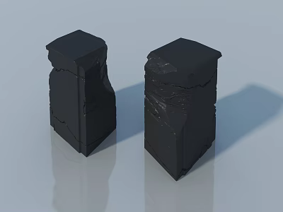 primitive tribal structure gallery 3d model