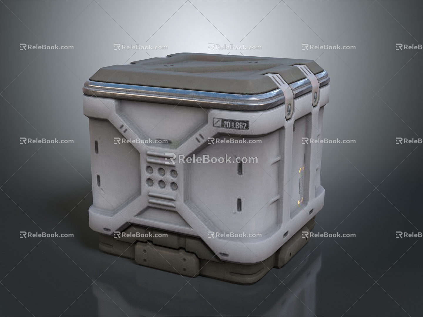 Science Fiction Box Science Fiction Box Military Box Password Box 3d model