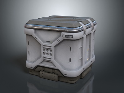 Science Fiction Box Science Fiction Box Military Box Password Box 3d model