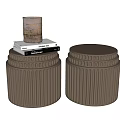 Modern Side Table Coffee Table Ornaments Plant Vase Ornaments Coffee Table Side Table Low Table Coffee Table Stool Low Stool Round Stool 3d model