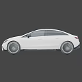 White Mercedes Benz Luxury Sedan With Sleek Exterior And Black Alloy Wheels