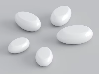 Modern Public Chair Stone Seat Landscape Seat Internet Celebrity Seat 3d model