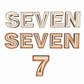 Stylish Decorative Wall Decor With SEVEN Alphabet Letters And Number 7 Design Elements