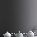 Modern Tea Set Teapot 3d model
