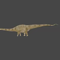 Game Movie Character Sauropod Dinosaur With Long Neck And Realistic Skin Texture