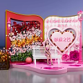 Modern Book Love Interactive Pushcard Meichen Goddess Festival Meichen Business DP Flash Meichen 3d model