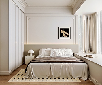 French Style Bedroom 3d model