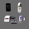 Essential Medical Devices Including Pulse Oximeter Infrared Thermometer Digital Monitor And Fetal Doppler