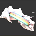 Modern Game Character Clouds Cartoon Clouds 3d model