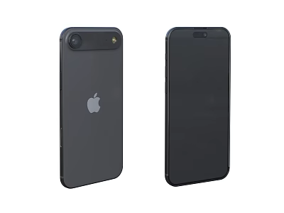 Apple Smartphone Back And Front View With Camera And Display Design 3d model