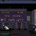 The Modern Bar 3d model