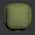 Light Green Military Protective Helmet For Personnel With Black Straps And Smooth Surface