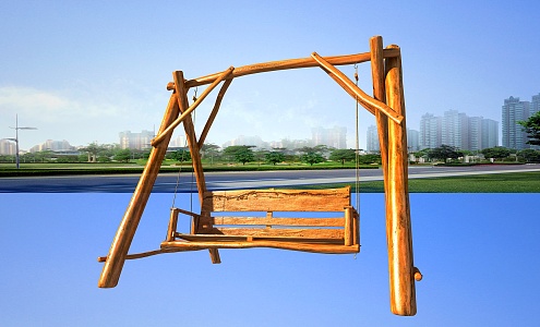 Modern Swing Landscape Swing Animation 3d model