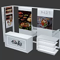 Tea Break Area With Western Cuisine Exhibition Stand And Delicious Dishes