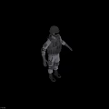 3D Rendered Tactical Military Figure Wearing Helmet Body Armor And Protective Gear
