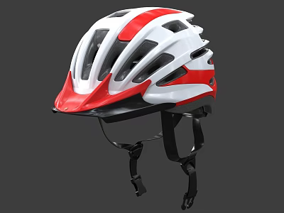 Red And White Sports Clothing With Breathable Design For Active Lifestyles 3d model