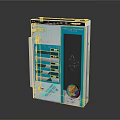 Modern Digital Device With Blue White Color Screen Control Buttons And Modern Design