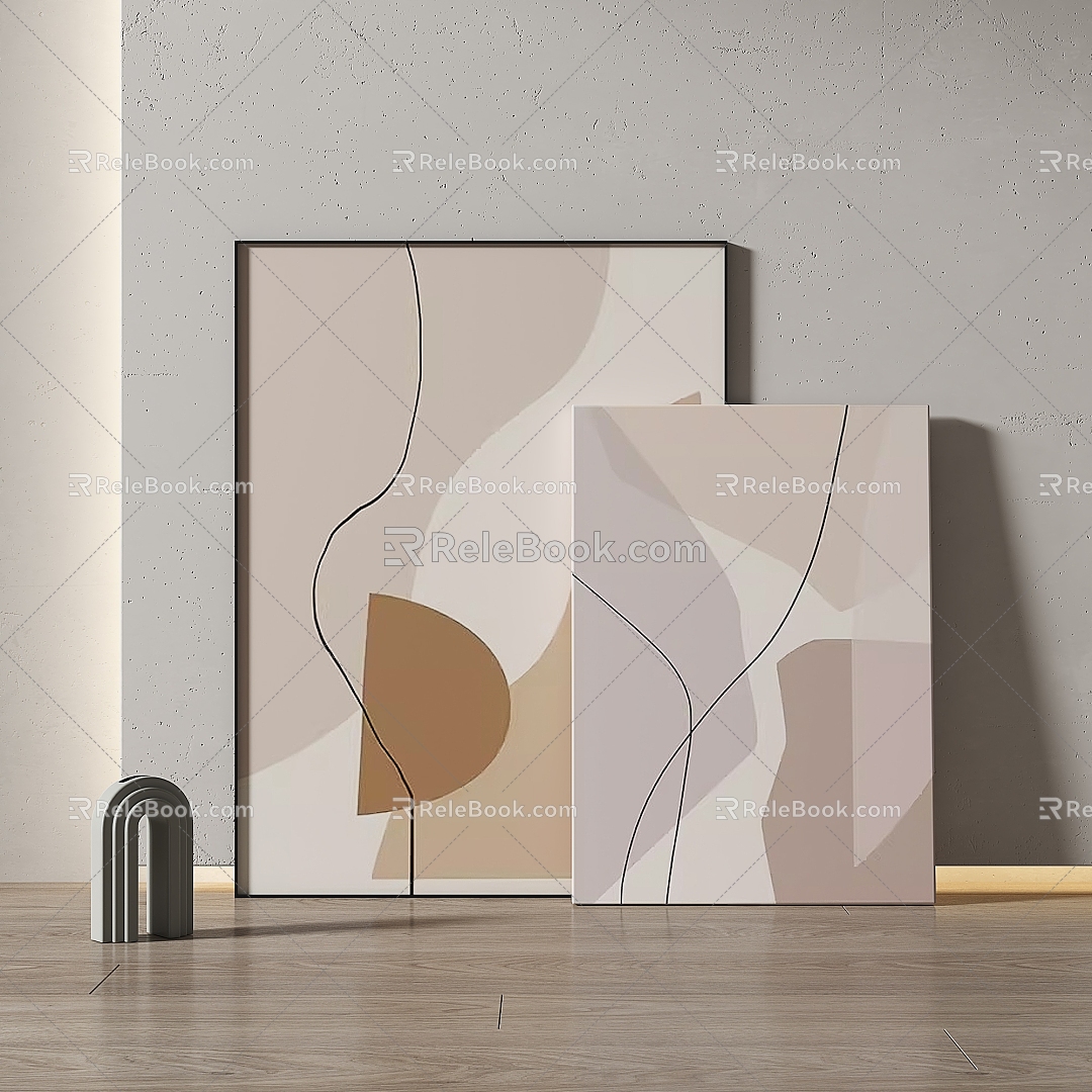 Simple abstract decorative painting model