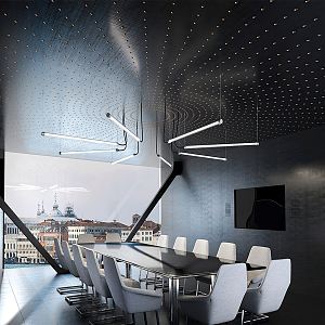 Modern Meeting Room Meeting Table and Chair 3d model