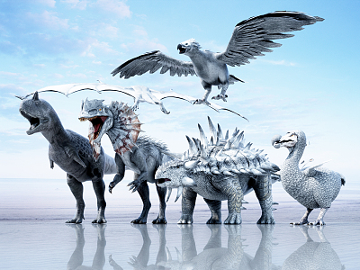 Modern Dinosaurs 3d model