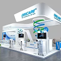Oricare Exhibition Booth With Modern Design Spiral Structure And Display Screens