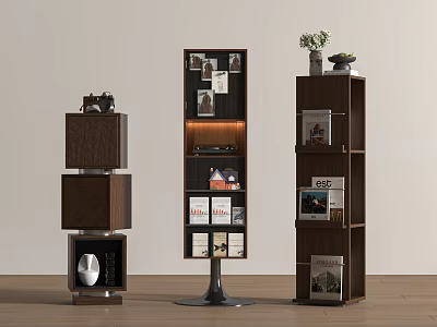 Modern Middle Ancient Bookcase Study Bookcase Living Room Bookcase Finished Bookcase 3d model