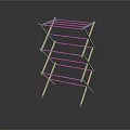 Foldable Metal Storage Rack With Multiple Shelves For Home Organization