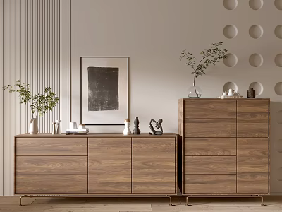 Modern Wood Grain Cabinet Simple Style Cabinet Whole Cabinet Sideboard Balcony Cabinet Storage Cabinet Entrance Cabinet 3d model