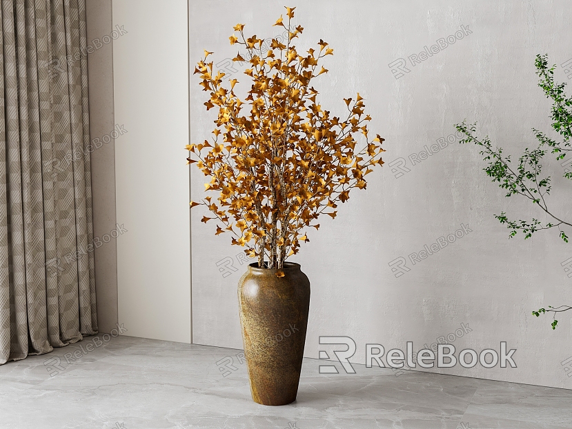 New Chinese Style Floor Vase Ornaments model