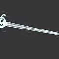 Medieval Sword With Long Slender Blade And Intricate Metal Hilt Design