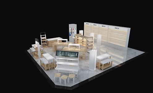 Modern Exhibition Imported Living Home Pavilion 3d model