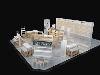 Modern Exhibition Imported Living Home Pavilion 3d model