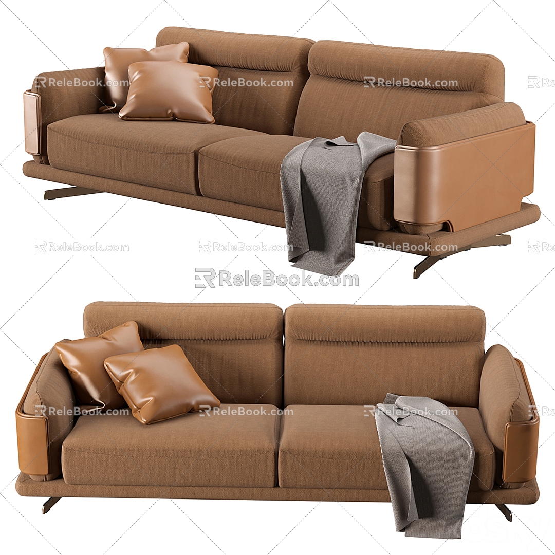 Double sofa 3d model