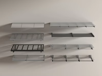 Modern Awning Modern Glass Canopy 3d model