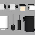 Modern Toilet Paper Box Paper Box Tissue Box Roll Paper Box 3d model