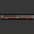 Black And Orange Model Train Car With Lionel Logo And Windows Design