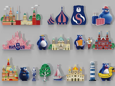 Russian Style Meichen 3d model