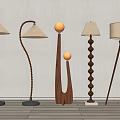 Ancient Floor Lamp in Silent Wind 3d model