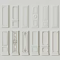 Various Decorative Wall Panels With Intricate Patterns And Classic Designs For Interior 3d model