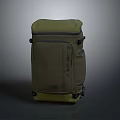 Practical Khaki Green Backpack With Multiple Pockets And Zipper Design For Daily Use