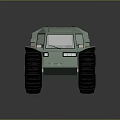 Light Green Cartoon Style Off Road Vehicle With Large Tires And Toy Like Design