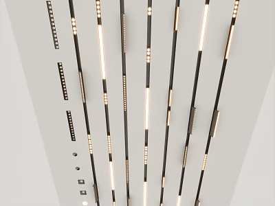 Modern Downlights and Spotlights with Recessed LED Design for Home Ceiling Lighting 3d model