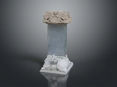 stone tablet turtle camel stone Egyptian architecture ancient Egyptian architecture obelisk Egyptian stone pillar 3d model