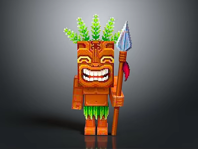 Savage Little Savage Primitive Tribe Monster Cartoon Monster Cartoon Monster 3d model