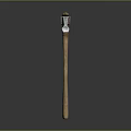 Heavy Duty Pickaxe Tool With Metal Head And Wooden Handle For Mining