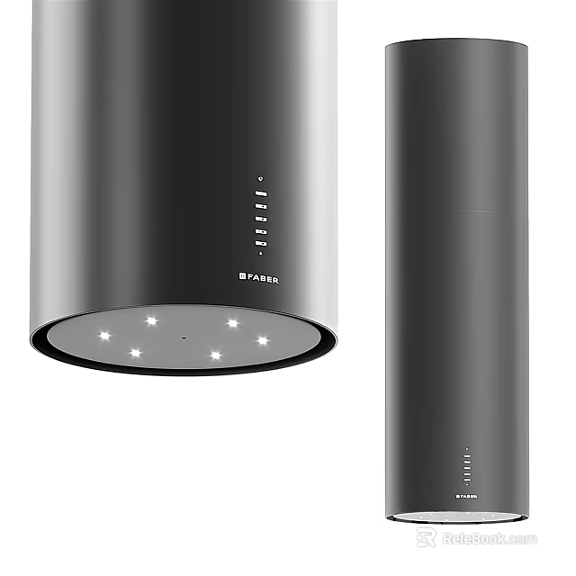 Modern BALMU Kitchen Range Hood Appliance With LED Lights And Sleek Design 3d model 