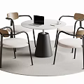 Leisure Table and Chair Negotiation Table and Chair Dining Table and Chair 3d model